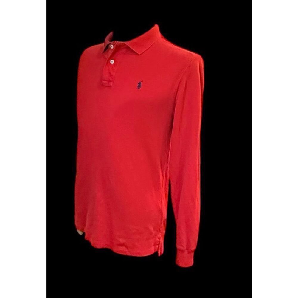Polo Ralph Lauren Classic Fit Boys Long Sleeve Polo Ref Blue Pony Sz. XL - Picture 10 of 15